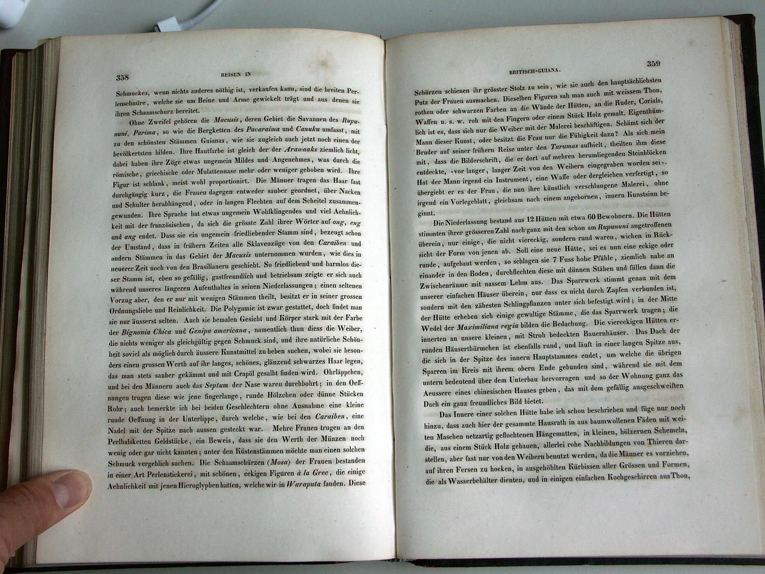 ZZ-RISC47,S.358 Beschreibung der Macushi,Malerei ist Arbeit derFrau